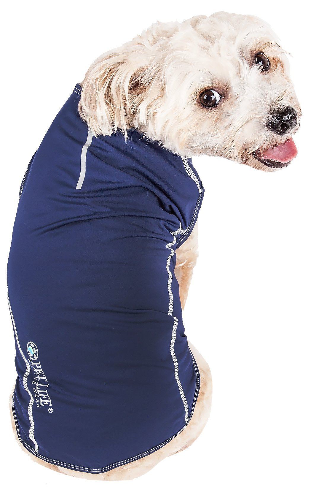 Pet Life ® Active 'Racerbark' 4-Way-Stretch Yoga Fitness Dog T-Shirt Tank Top - BIG FRENCHIES