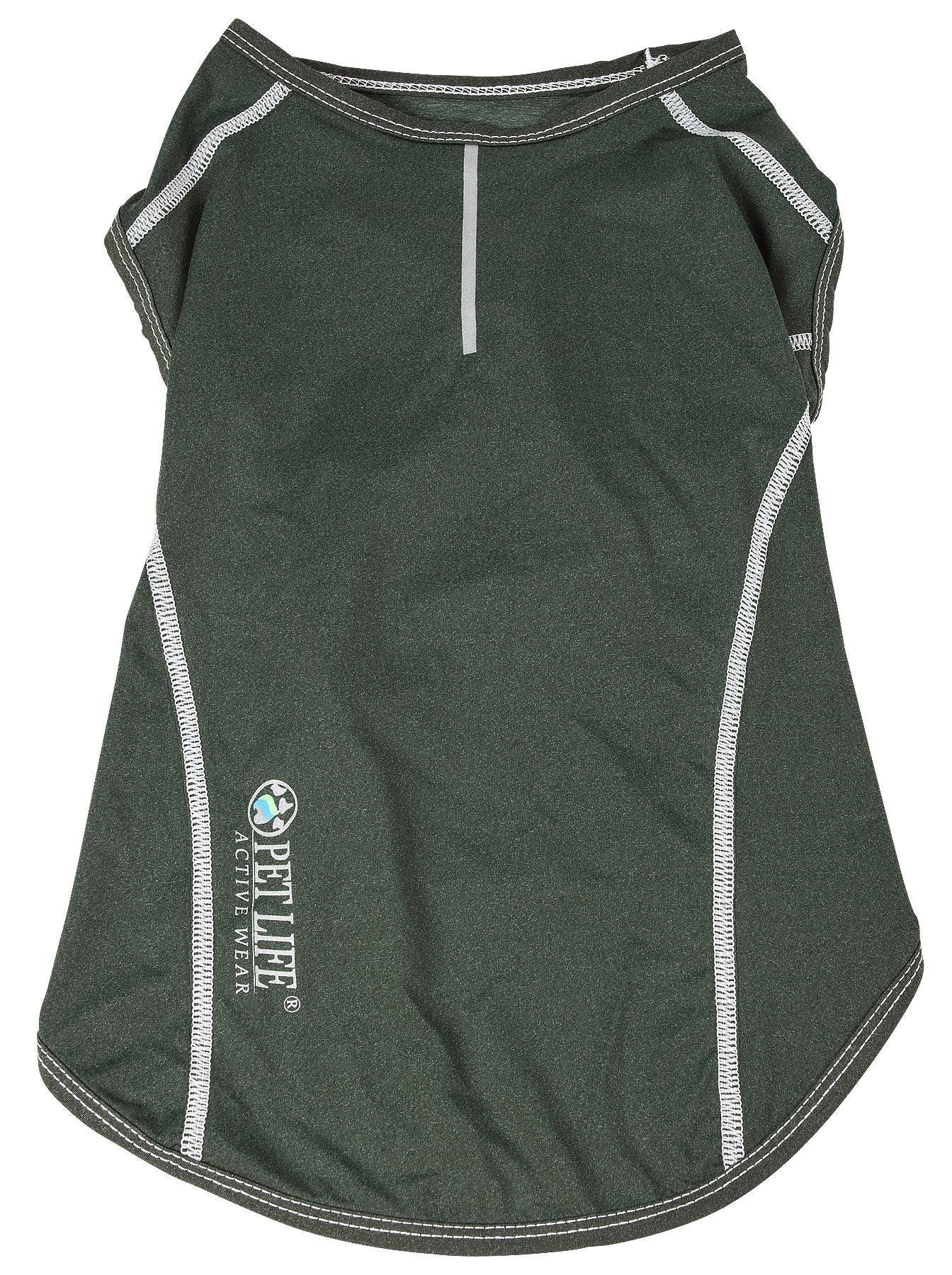 Pet Life ® Active 'Racerbark' 4-Way-Stretch Yoga Fitness Dog T-Shirt Tank Top - BIG FRENCHIES