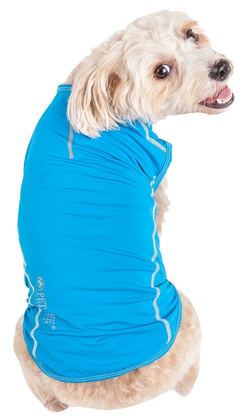 Pet Life ® Active 'Racerbark' 4-Way-Stretch Yoga Fitness Dog T-Shirt Tank Top - BIG FRENCHIES