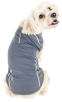 Pet Life ® Active 'Racerbark' 4-Way-Stretch Yoga Fitness Dog T-Shirt Tank Top - BIG FRENCHIES