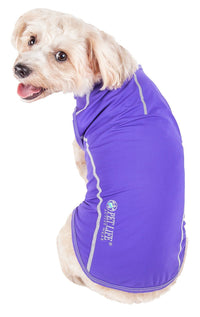 Pet Life ® Active 'Racerbark' 4-Way-Stretch Yoga Fitness Dog T-Shirt Tank Top - BIG FRENCHIES