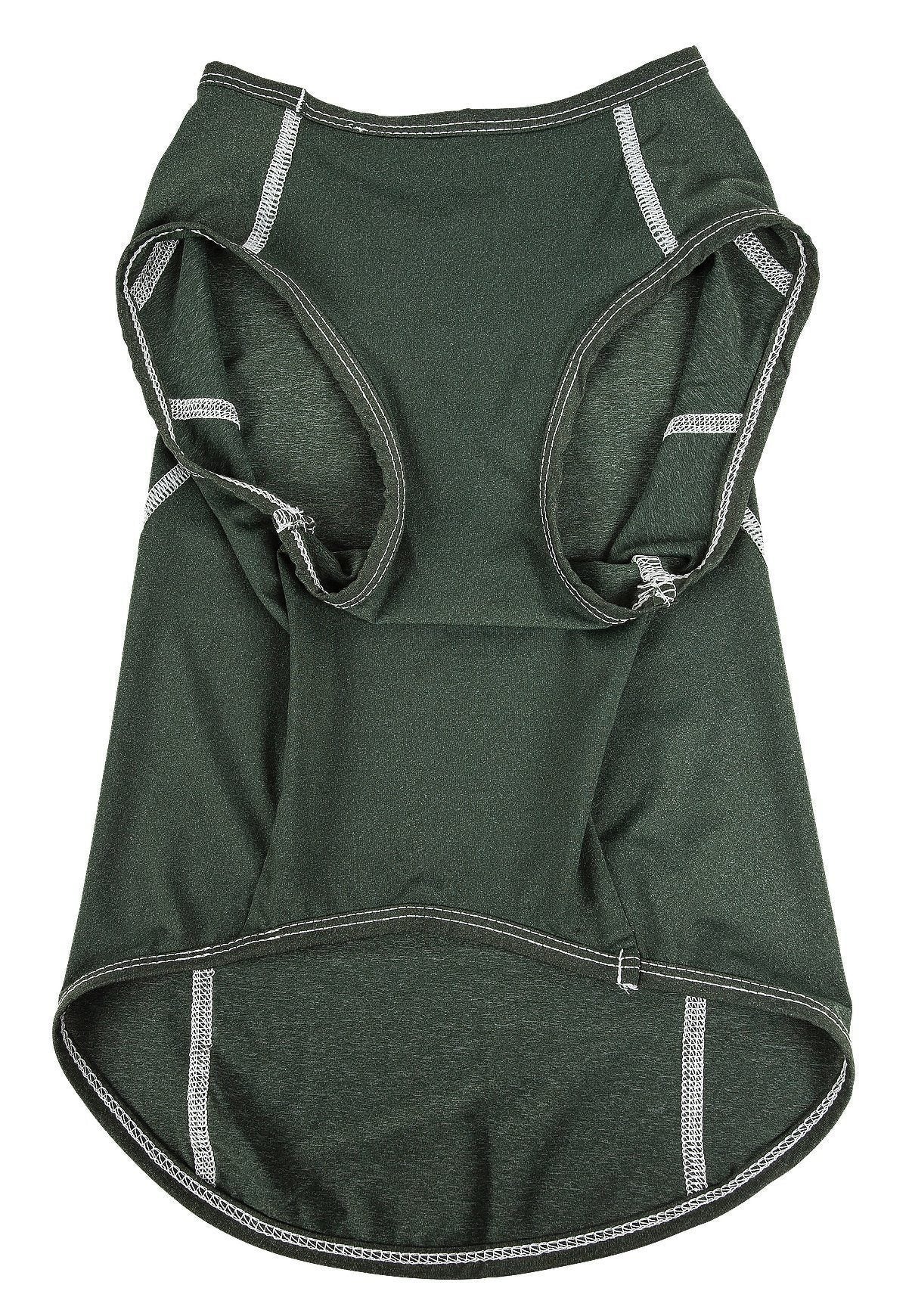 Pet Life ® Active 'Racerbark' 4-Way-Stretch Yoga Fitness Dog T-Shirt Tank Top - BIG FRENCHIES