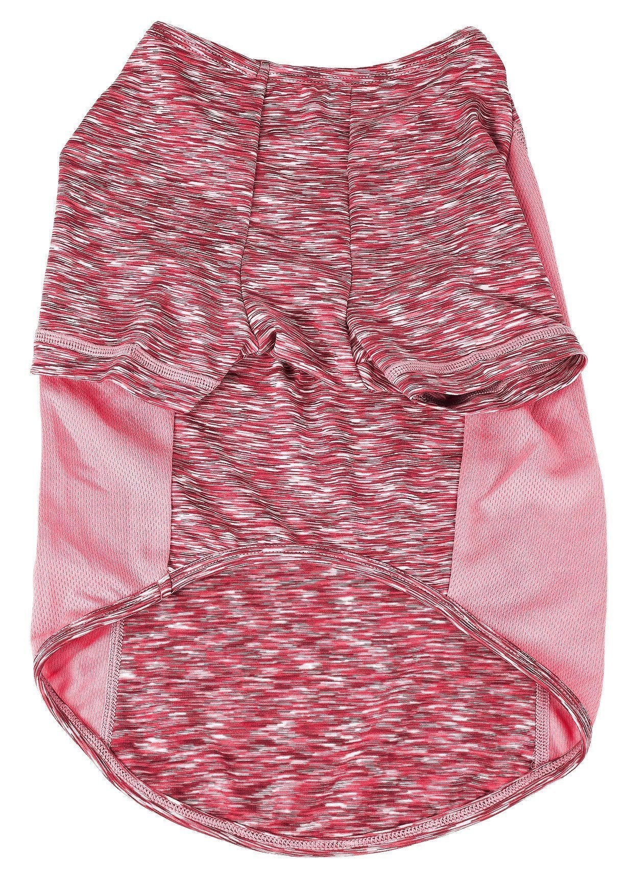 Pet Life ® Active 'Warf Speed' Heathered Ultra-Stretch Yoga Fitness Dog T-Shirt - BIG FRENCHIES