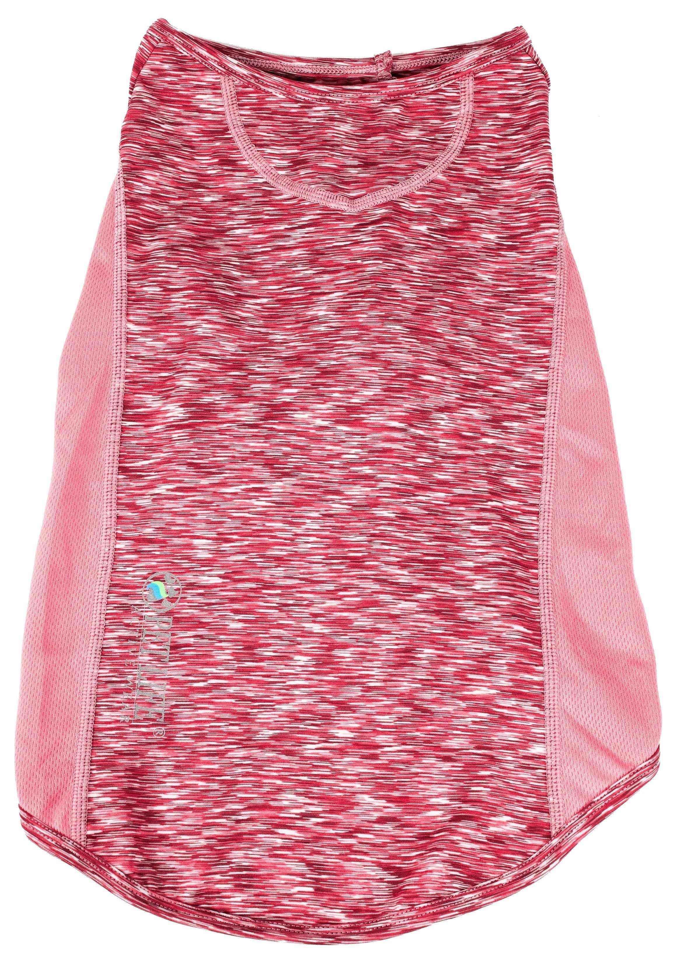Pet Life ® Active 'Warf Speed' Heathered Ultra-Stretch Yoga Fitness Dog T-Shirt - BIG FRENCHIES