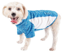 Pet Life ® Active 'Warf Speed' Heathered Ultra-Stretch Yoga Fitness Dog T-Shirt - BIG FRENCHIES