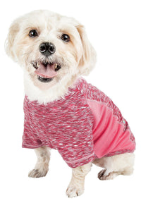 Pet Life ® Active 'Warf Speed' Heathered Ultra-Stretch Yoga Fitness Dog T-Shirt - BIG FRENCHIES
