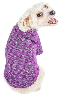 Pet Life ® Active 'Warf Speed' Heathered Ultra-Stretch Yoga Fitness Dog T-Shirt - BIG FRENCHIES