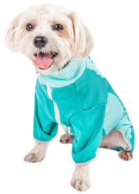 Pet Life ® Active 'Warm-Pup' Stretchy and Quick-Drying Fitness Dog Yoga Warm-Up Tracksuit - BIG FRENCHIES
