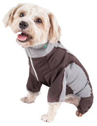 Pet Life ® Active 'Warm-Pup' Stretchy and Quick-Drying Fitness Dog Yoga Warm-Up Tracksuit - BIG FRENCHIES