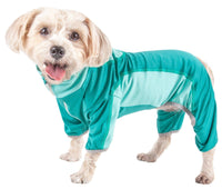 Pet Life ® Active 'Warm-Pup' Stretchy and Quick-Drying Fitness Dog Yoga Warm-Up Tracksuit - BIG FRENCHIES