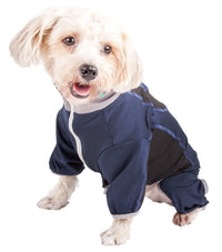 Pet Life ® Active 'Warm-Pup' Stretchy and Quick-Drying Fitness Dog Yoga Warm-Up Tracksuit - BIG FRENCHIES