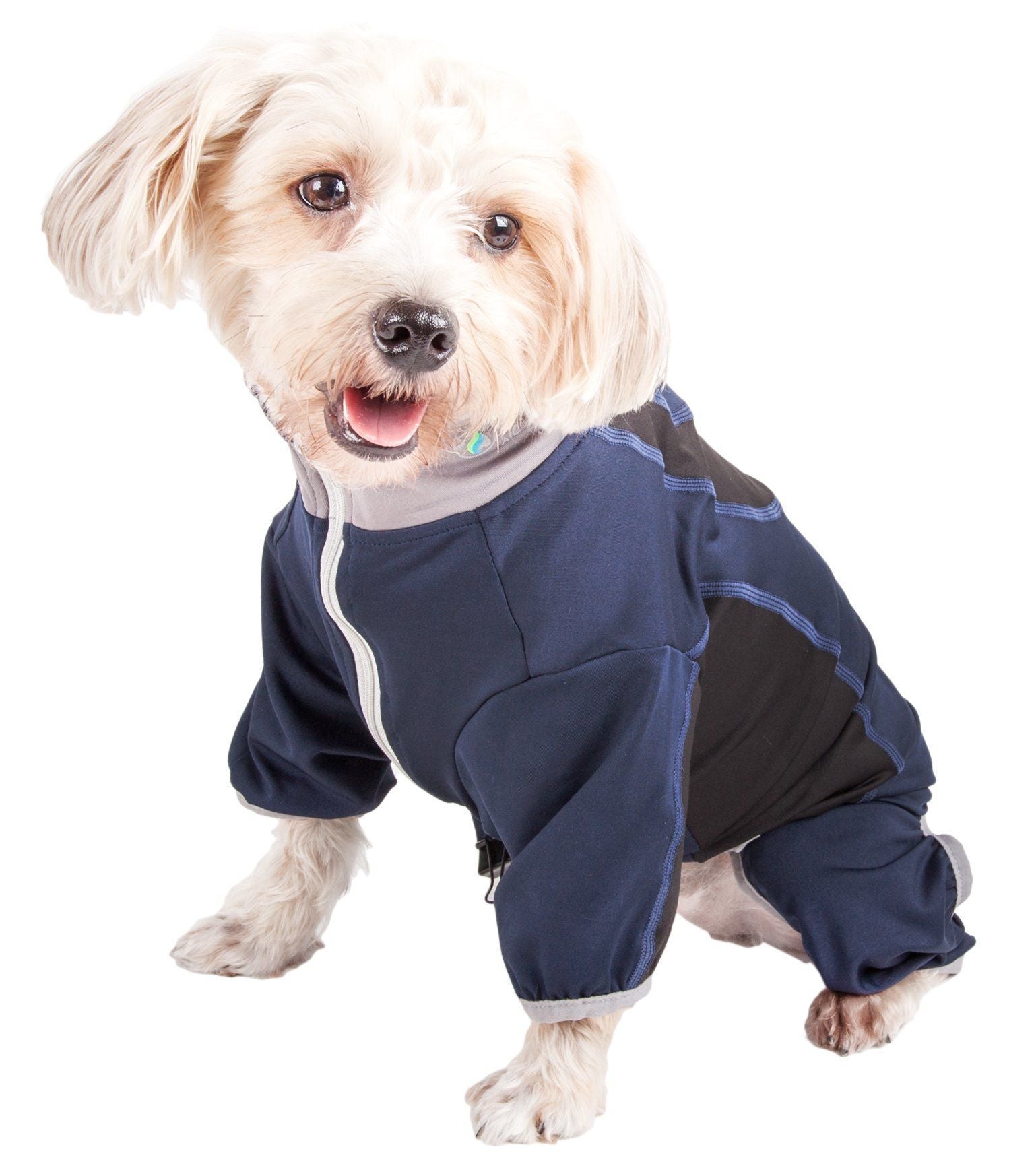 Pet Life ® Active 'Warm-Pup' Stretchy and Quick-Drying Fitness Dog Yoga Warm-Up Tracksuit - BIG FRENCHIES