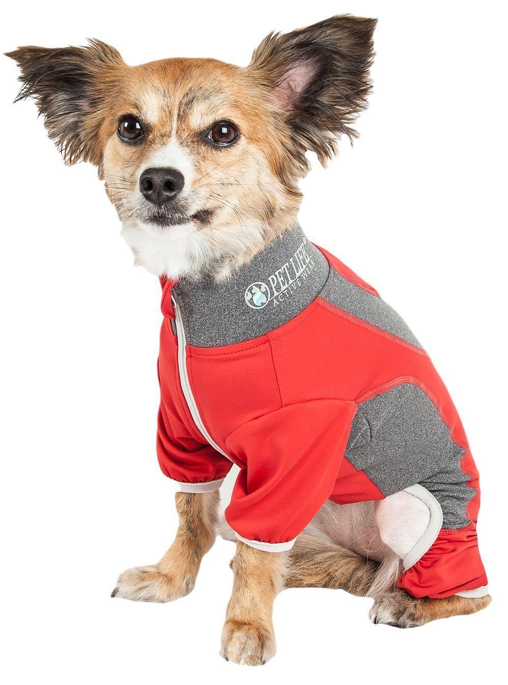 Pet Life ® Active 'Warm-Pup' Stretchy and Quick-Drying Fitness Dog Yoga Warm-Up Tracksuit - BIG FRENCHIES