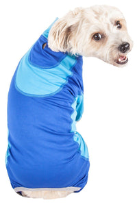 Pet Life ® Active 'Warm-Pup' Stretchy and Quick-Drying Fitness Dog Yoga Warm-Up Tracksuit - BIG FRENCHIES