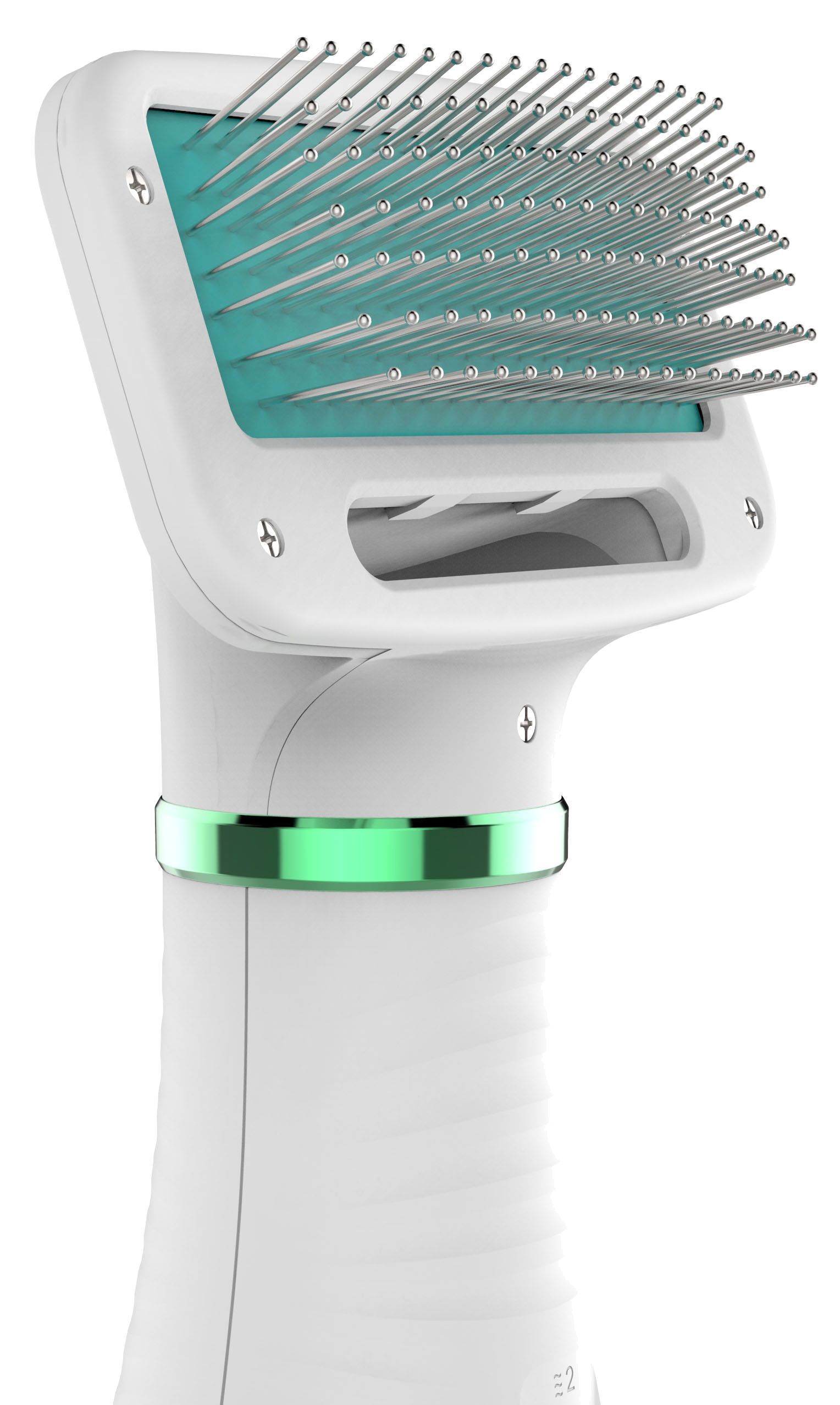 Pet Life ® 'Aero-Groom' 2-in-1 Electronic Pet Dryer and Pin Brush - BIG FRENCHIES
