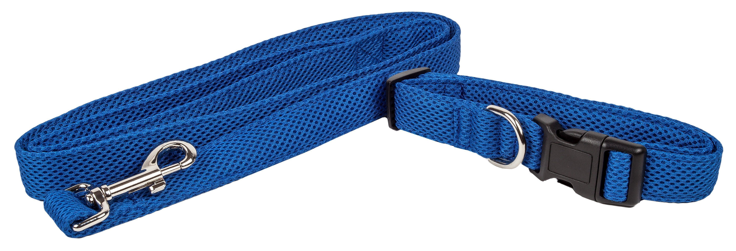 Pet Life ® 'Aero Mesh' 2-In-1 Breathable and Adjustable Dual-Sided Mesh Dog Leash and Collar - BIG FRENCHIES