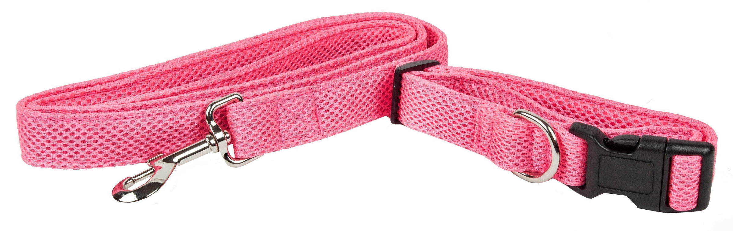 Pet Life ® 'Aero Mesh' 2-In-1 Breathable and Adjustable Dual-Sided Mesh Dog Leash and Collar - BIG FRENCHIES