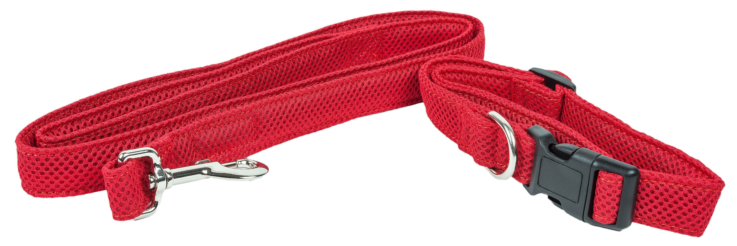 Pet Life ® 'Aero Mesh' 2-In-1 Breathable and Adjustable Dual-Sided Mesh Dog Leash and Collar - BIG FRENCHIES