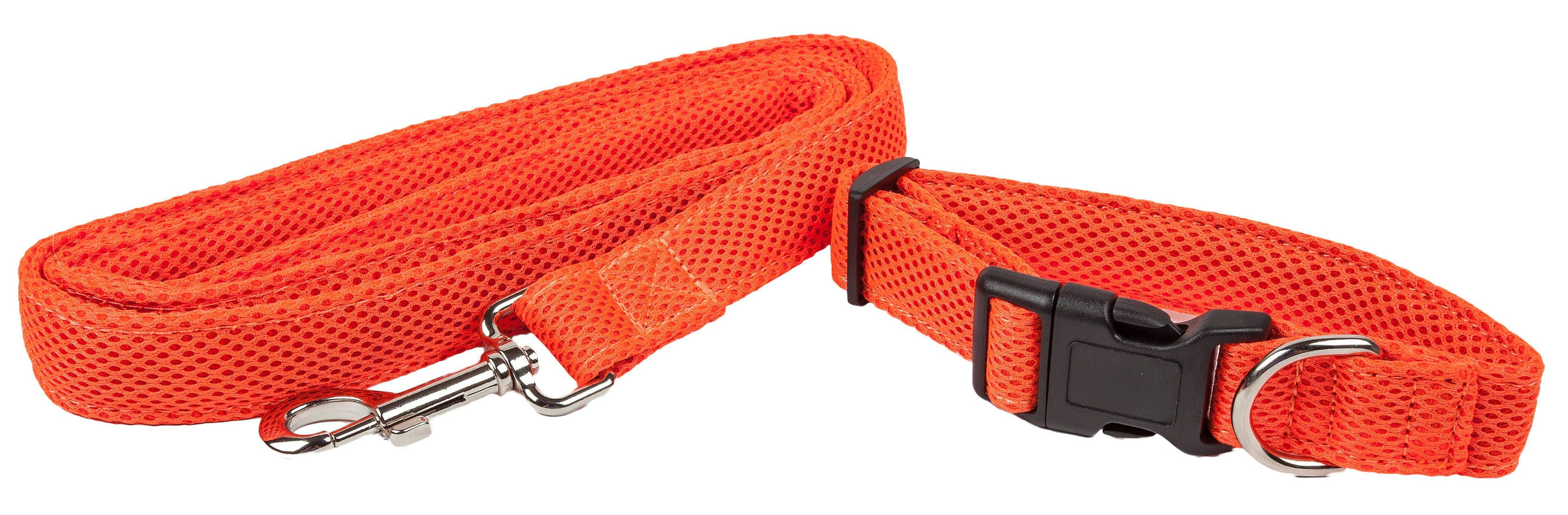 Pet Life ® 'Aero Mesh' 2-In-1 Breathable and Adjustable Dual-Sided Mesh Dog Leash and Collar - BIG FRENCHIES