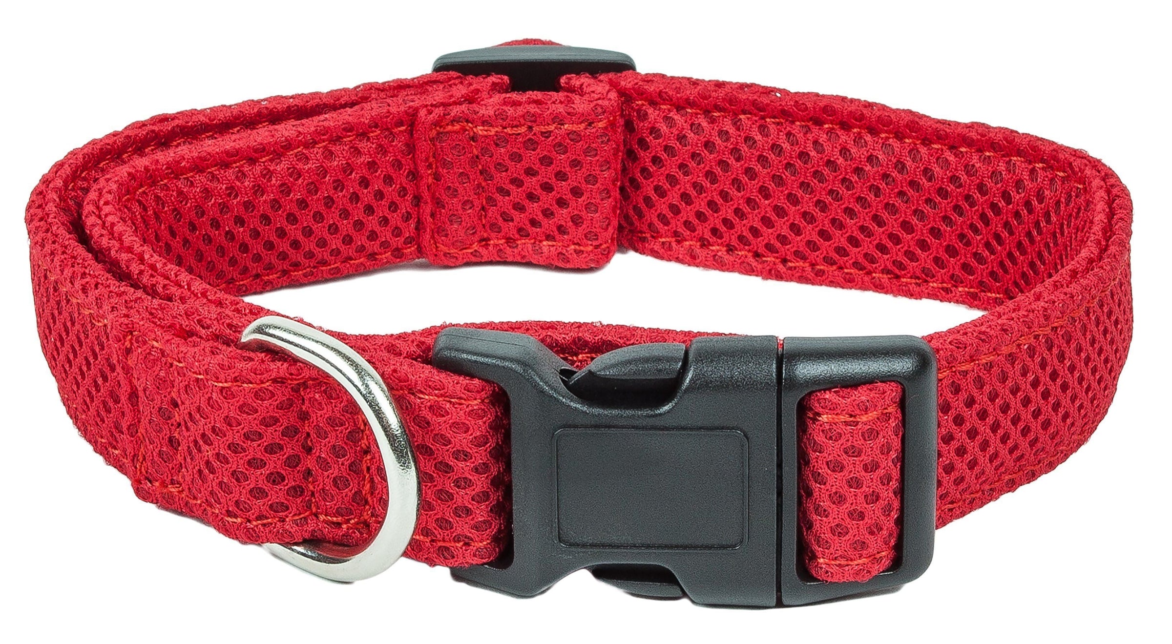 Pet Life ® 'Aero Mesh' Dual-Sided Breathable and Adjustable Thick Mesh Dog Collar - BIG FRENCHIES