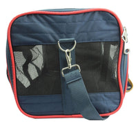 Pet Life ® 'Aero-Zoom' Airline Approved lightweight Wire Framed Folding Collapsible Fashion Pet Dog Carrier - BIG FRENCHIES