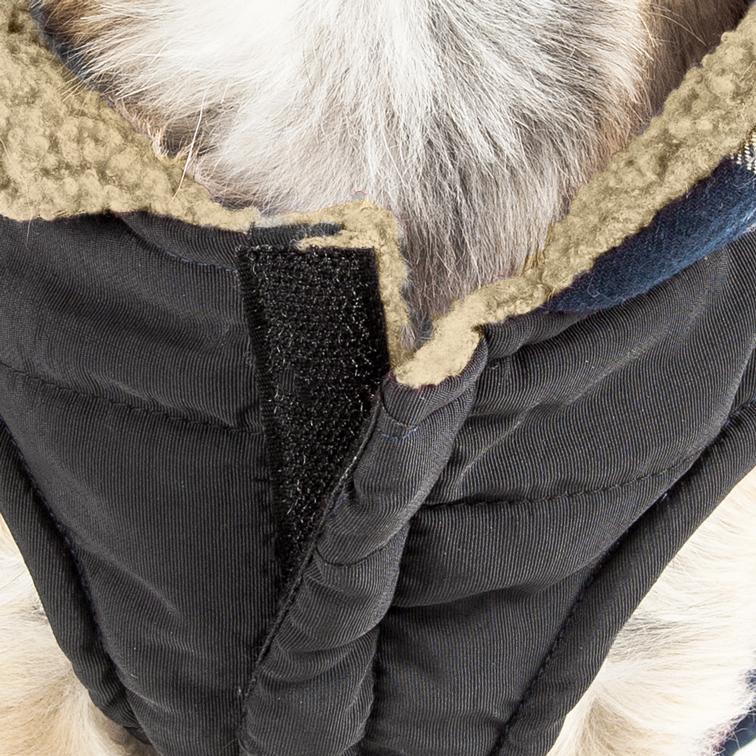 Pet Life ® 'Allegiance' Classical Insulated Plaid Fashion Dog Jacket - BIG FRENCHIES