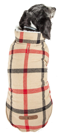 Pet Life ® 'Allegiance' Classical Insulated Plaid Fashion Dog Jacket - BIG FRENCHIES
