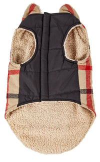 Pet Life ® 'Allegiance' Classical Insulated Plaid Fashion Dog Jacket - BIG FRENCHIES