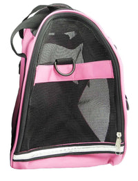 Pet Life ® 'Altitude Force' Airline Approved Sporty Zippered Folding Fashion Pet Dog Carrier - BIG FRENCHIES
