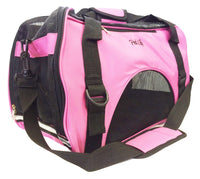 Pet Life ® 'Altitude Force' Airline Approved Sporty Zippered Folding Fashion Pet Dog Carrier - BIG FRENCHIES