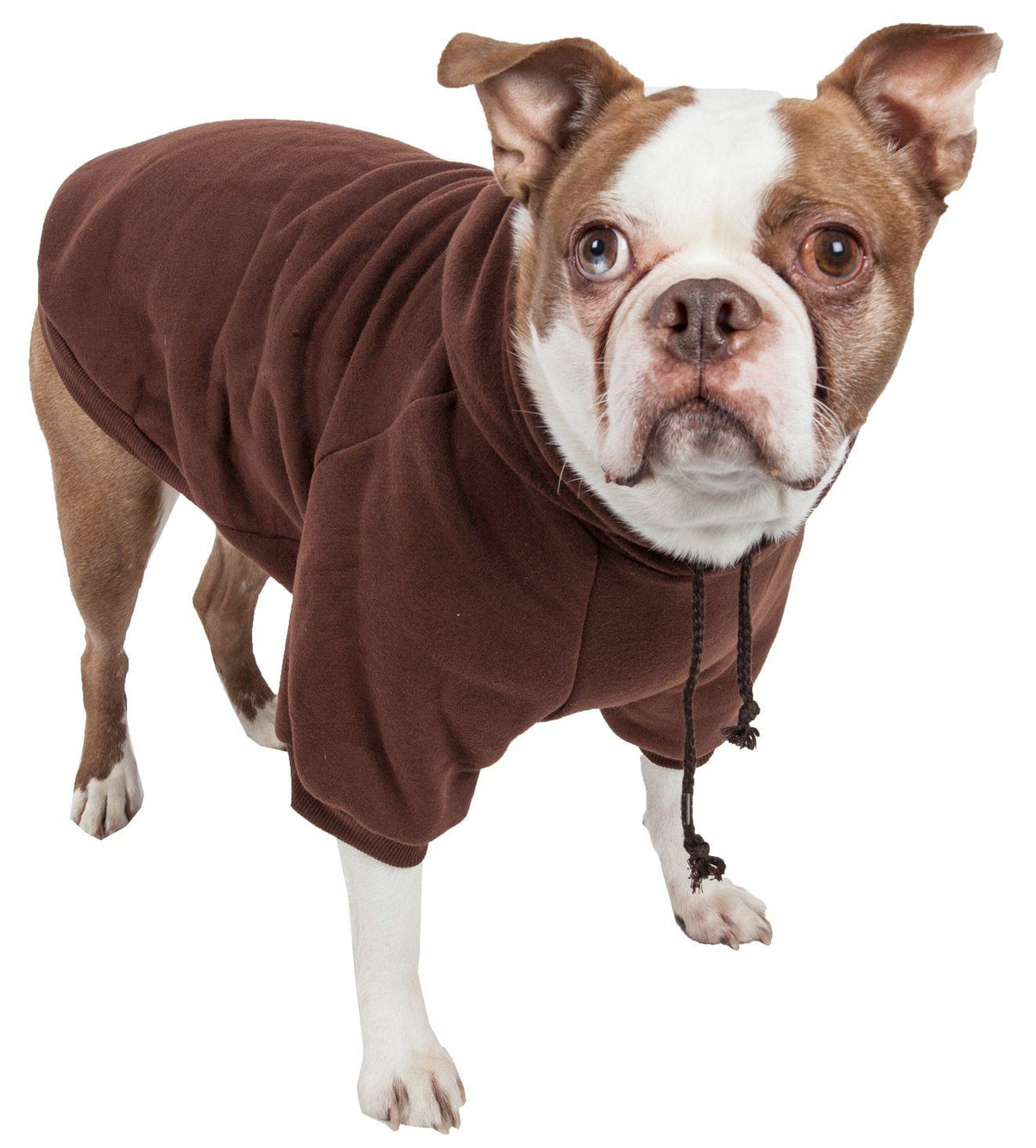 Pet Life ® 'American Classic' Fashion Plush Cotton Hooded Dog Sweater - BIG FRENCHIES