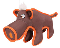 Pet Life ® 'Dura-Chew' Plush Animal Nylon Squeaker Dog Toy - BIG FRENCHIES