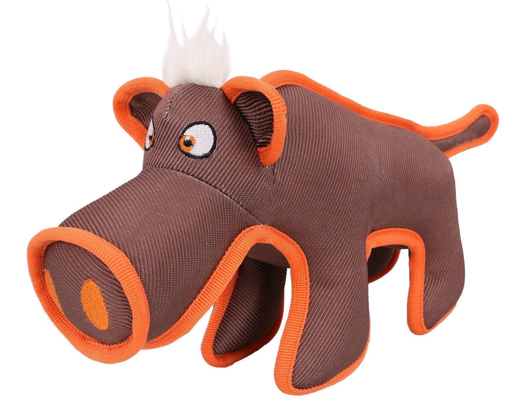 Pet Life ® 'Dura-Chew' Plush Animal Nylon Squeaker Dog Toy - BIG FRENCHIES