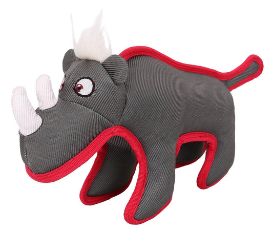 Pet Life ® 'Dura-Chew' Plush Animal Nylon Squeaker Dog Toy - BIG FRENCHIES
