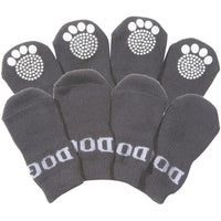 Pet Life ® Anti-Slip Rubberized Gripped Breathable Stretch Pet Dog Socks - Set of 4 - BIG FRENCHIES