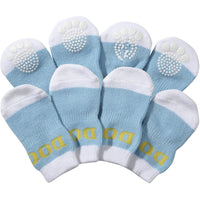 Pet Life ® Anti-Slip Rubberized Gripped Breathable Stretch Pet Dog Socks - Set of 4 - BIG FRENCHIES