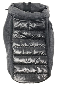 Pet Life ® 'Apex' Lightweight Hybrid 4-Season Stretch and Quick-Dry Dog Coat w/ Pop out Hood - BIG FRENCHIES