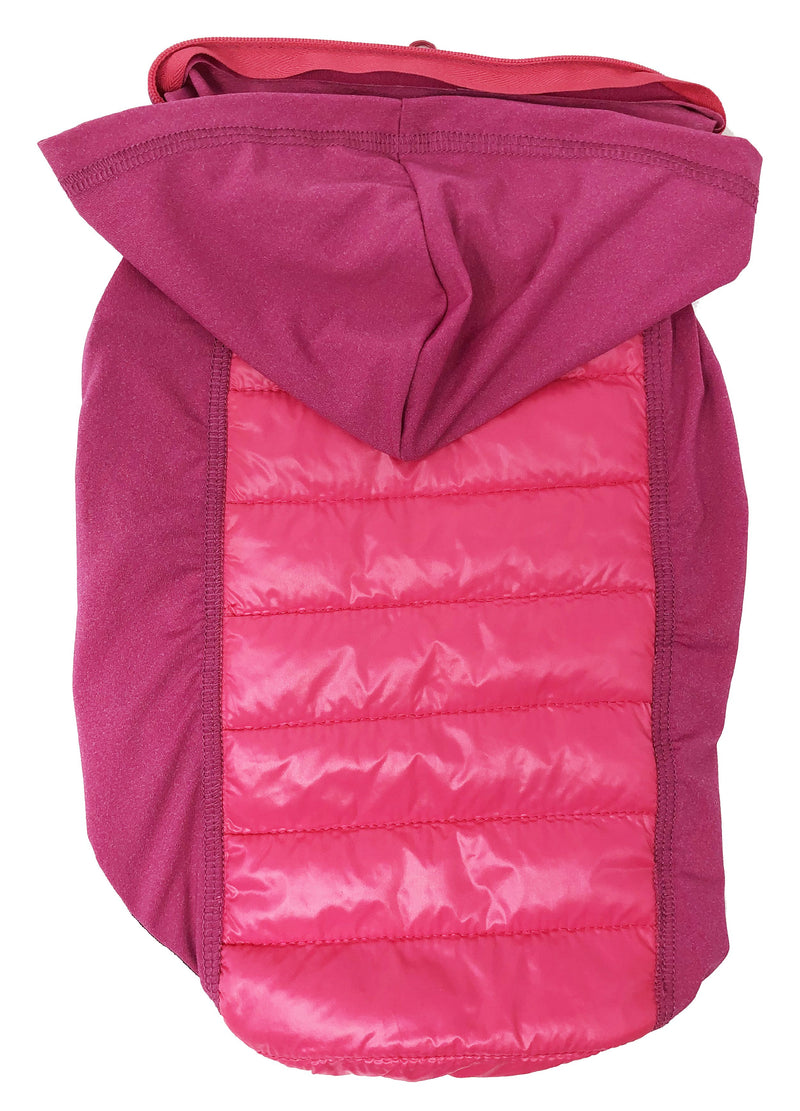 Pet Life ® 'Apex' Lightweight Hybrid 4-Season Stretch and Quick-Dry Dog Coat w/ Pop out Hood - BIG FRENCHIES