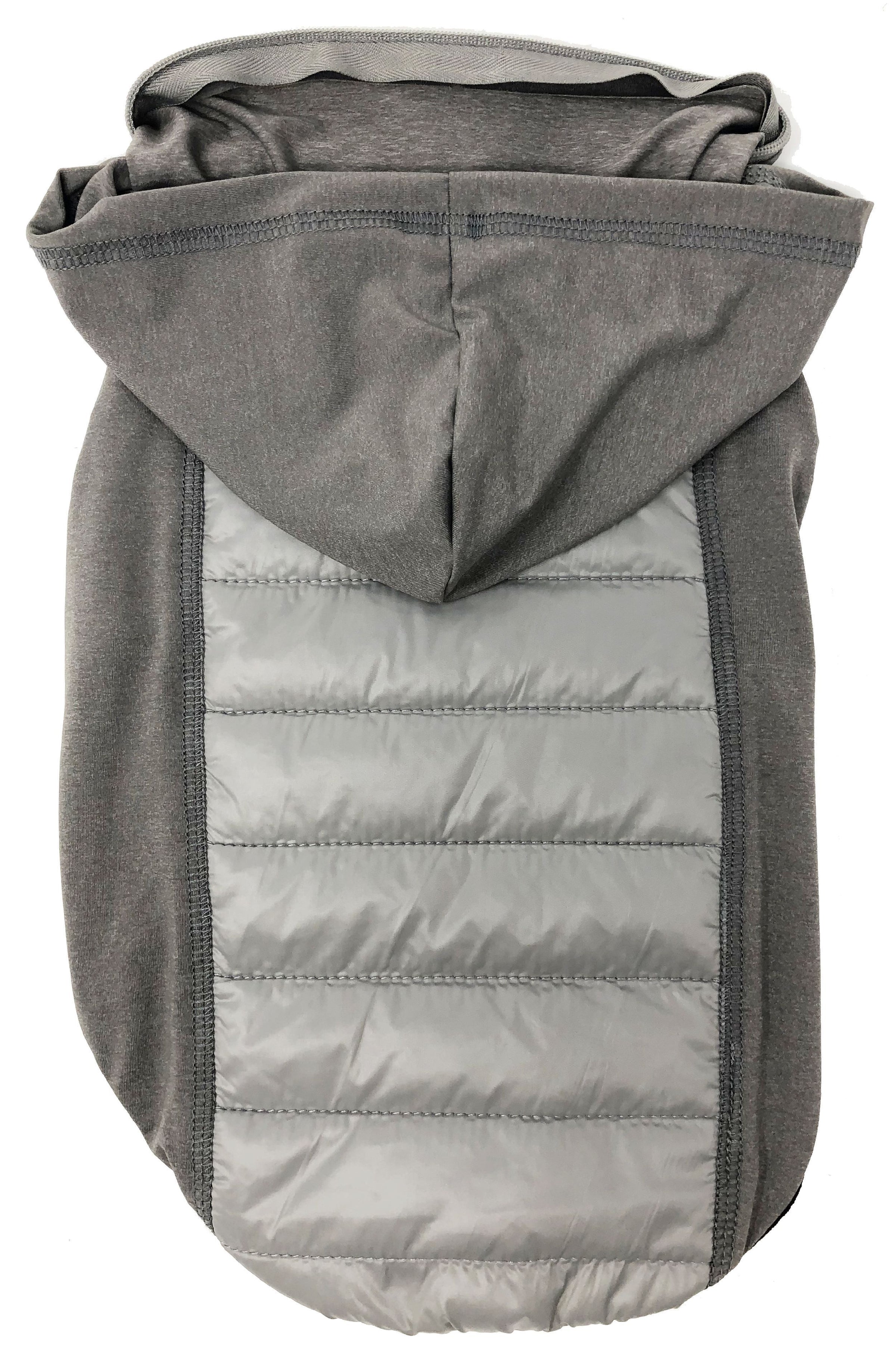 Pet Life ® 'Apex' Lightweight Hybrid 4-Season Stretch and Quick-Dry Dog Coat w/ Pop out Hood - BIG FRENCHIES