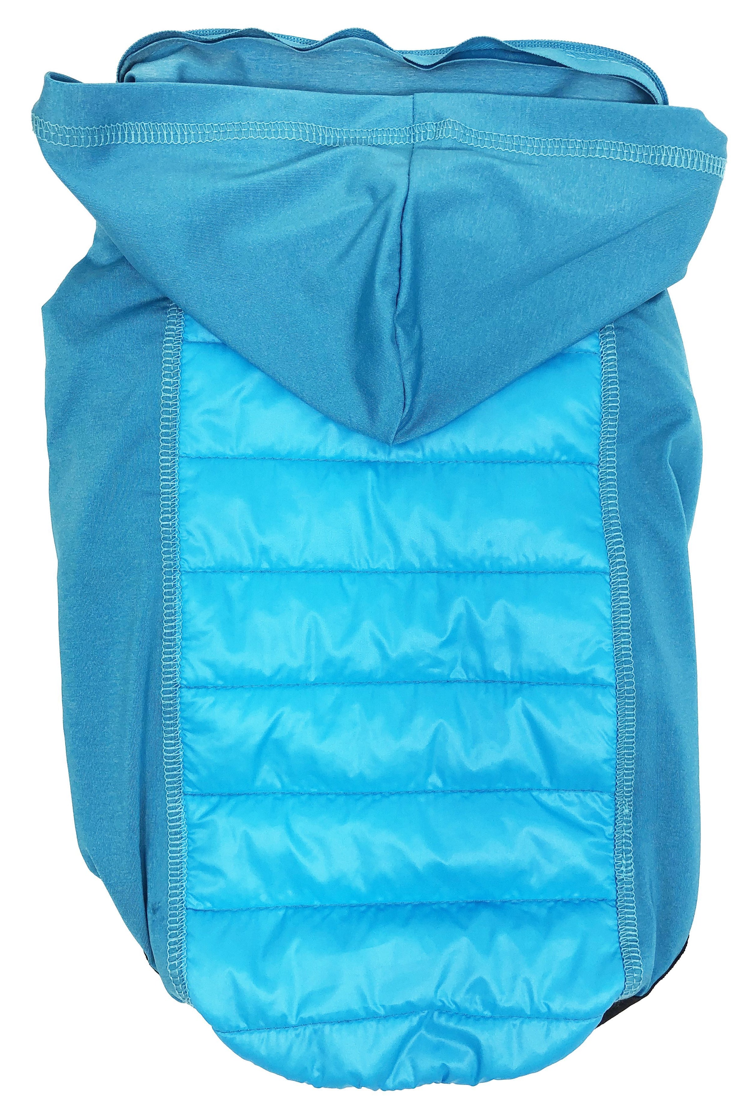 Pet Life ® 'Apex' Lightweight Hybrid 4-Season Stretch and Quick-Dry Dog Coat w/ Pop out Hood - BIG FRENCHIES