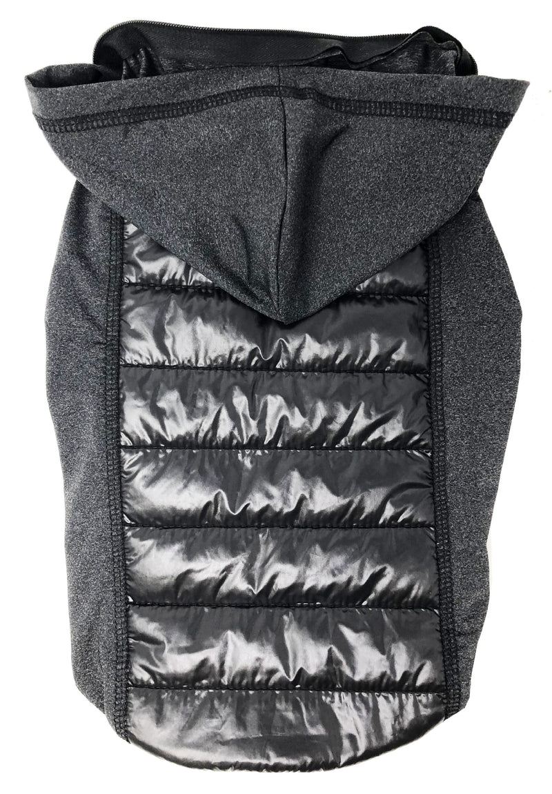 Pet Life ® 'Apex' Lightweight Hybrid 4-Season Stretch and Quick-Dry Dog Coat w/ Pop out Hood - BIG FRENCHIES