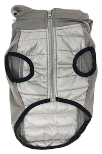 Pet Life ® 'Apex' Lightweight Hybrid 4-Season Stretch and Quick-Dry Dog Coat w/ Pop out Hood - BIG FRENCHIES