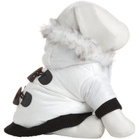 Pet Life ® Aspen Winter-White 3M Insulated Fashion Pet Parka Dog Coat - BIG FRENCHIES