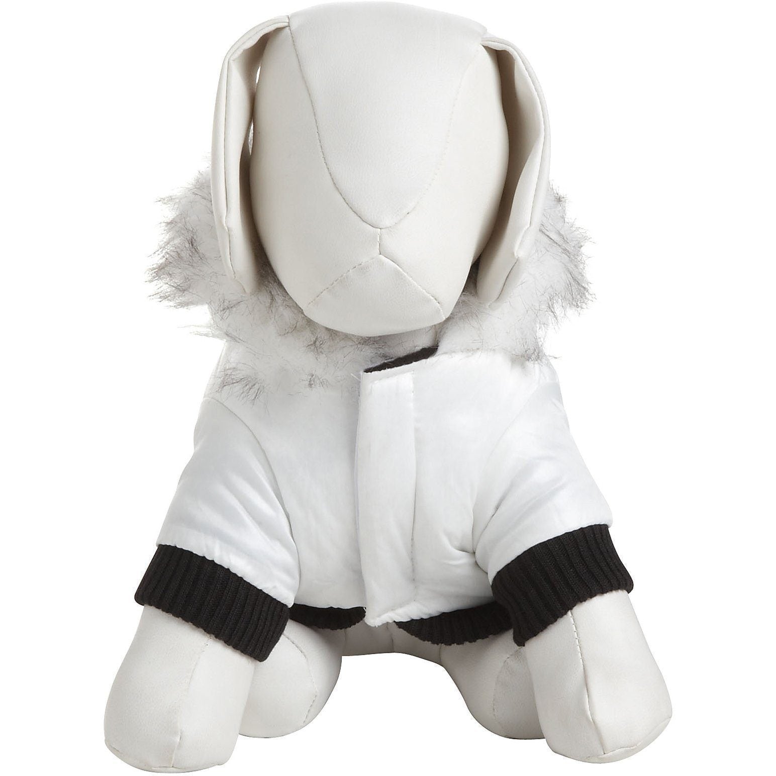 Pet Life ® Aspen Winter-White 3M Insulated Fashion Pet Parka Dog Coat - BIG FRENCHIES