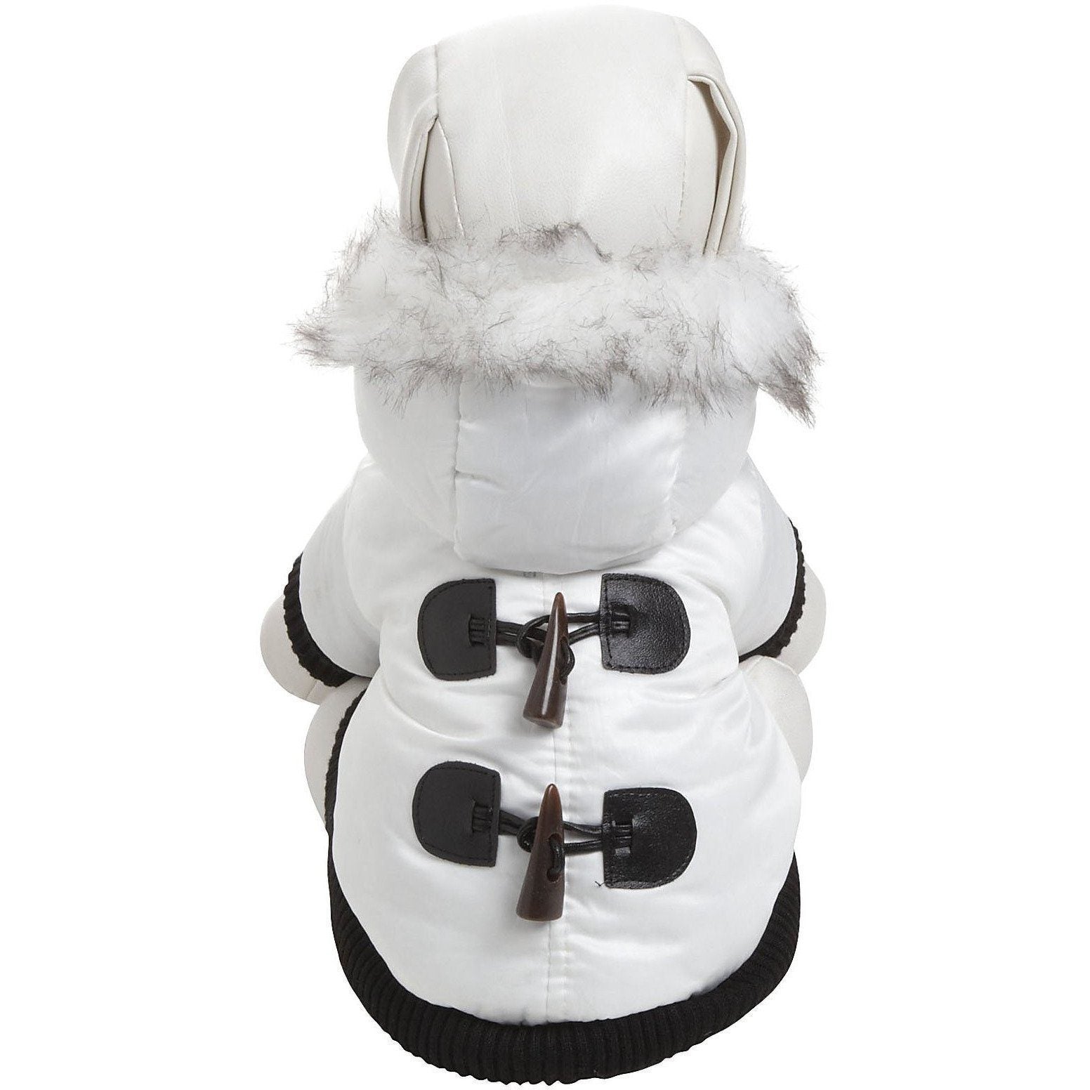 Pet Life ® Aspen Winter-White 3M Insulated Fashion Pet Parka Dog Coat - BIG FRENCHIES