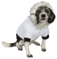 Pet Life ® Aspen Winter-White 3M Insulated Fashion Pet Parka Dog Coat - BIG FRENCHIES