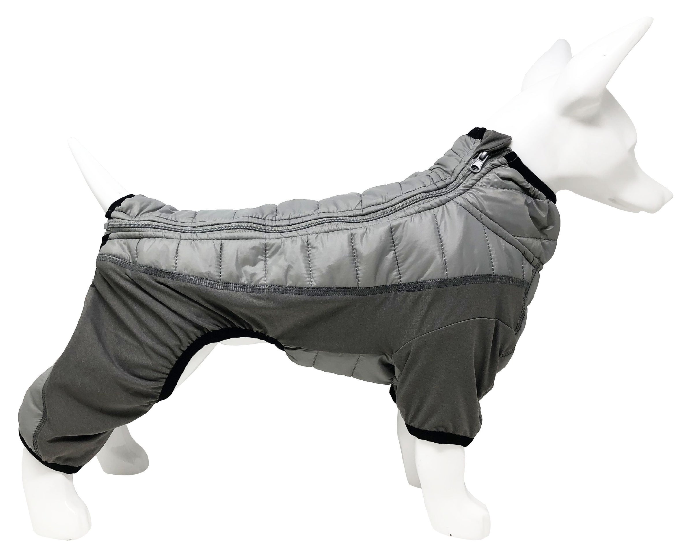 Pet Life ® 'Aura-Vent' Lightweight 4-Season Stretch and Quick-Dry Full Body Dog Jacket - BIG FRENCHIES