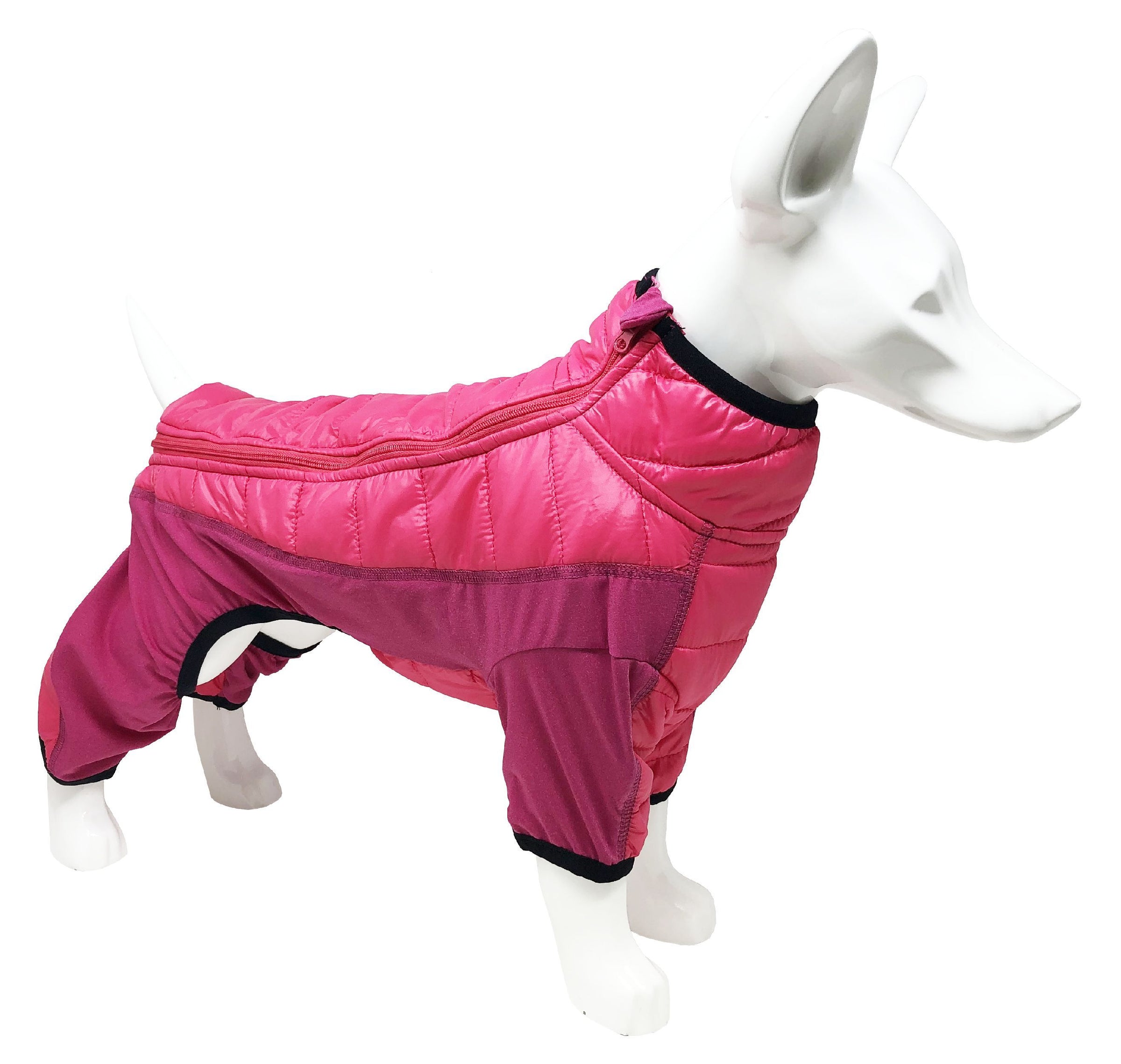 Pet Life ® 'Aura-Vent' Lightweight 4-Season Stretch and Quick-Dry Full Body Dog Jacket - BIG FRENCHIES
