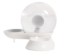 Pet Life ® 'Auto-Myst' Snail Shaped 2-in-1 Automated Gravity Pet Filtered Water Dispenser and Food Bowl - BIG FRENCHIES