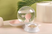 Pet Life ® 'Auto-Myst' Snail Shaped 2-in-1 Automated Gravity Pet Filtered Water Dispenser and Food Bowl - BIG FRENCHIES